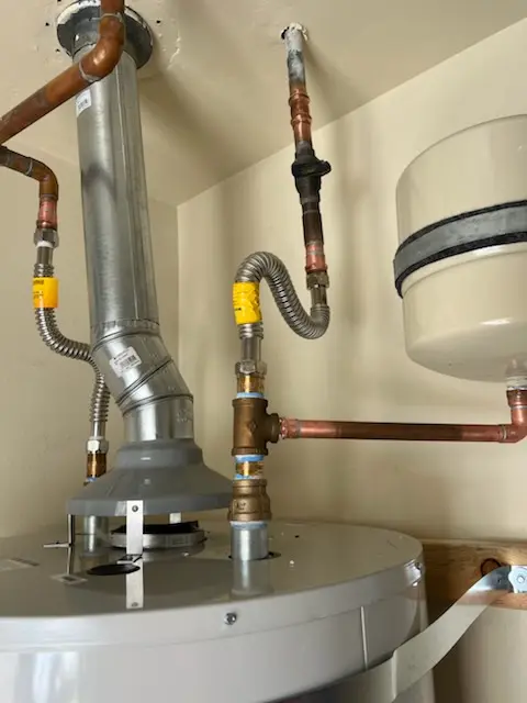 Water heater installation and plumbing repair in West Caln