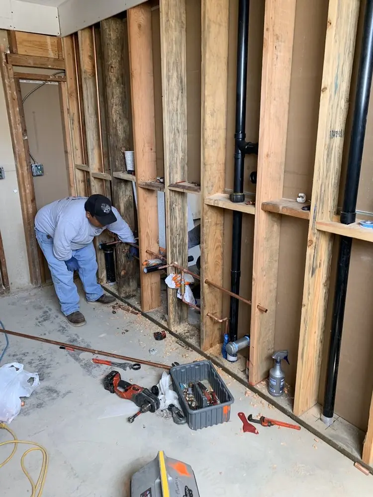 Commercial rough-in plumbing for Water Heater Replacement in West Caln